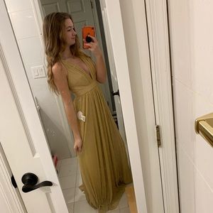 Gold prom/ formal dress